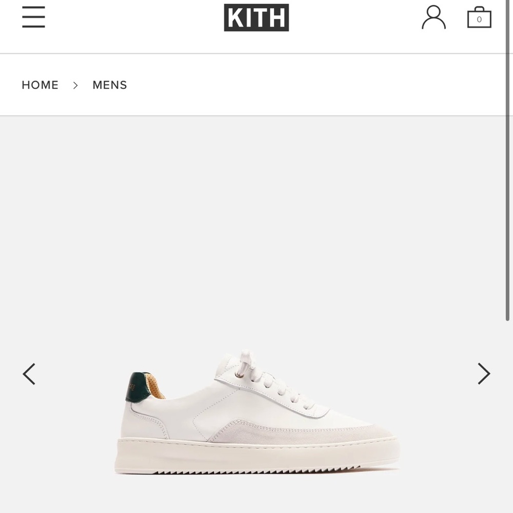 Filling Pieces Mondo Squash White and Green Sneakers